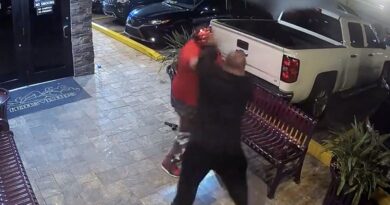Armed Florida man in devil mask stopped by 'heroic' strip club security guards